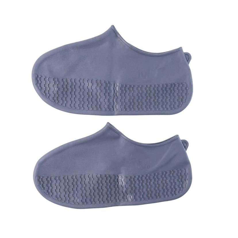 Grey Non-Slip Silicone Rain Reusable Anti skid Waterproof Fordable Boot Shoe Cover (1 Pair ) view 5