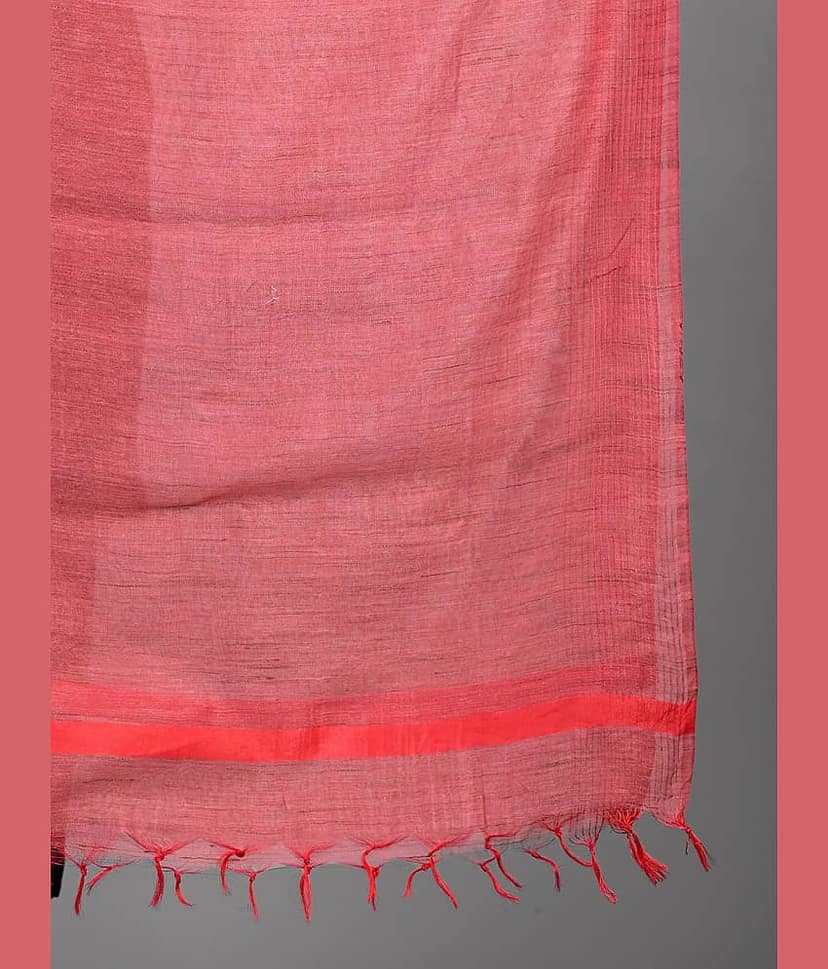 Apratim Red Cotton Women's Dupatta - ( Pack of 1 ) view 2
