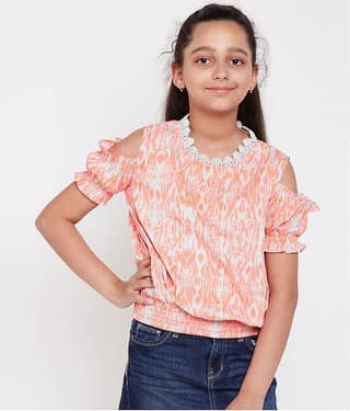 Abstract Angelic Stylized Girl Top