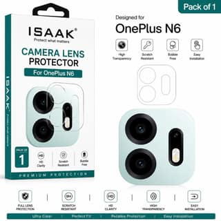 ISAAK Back Camera Lens Protector compatible for OnePlus N6 (Pack of 1)