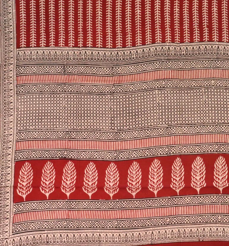 Hand Block Printed Bagh Cotton Dupatta view 2