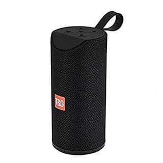 Rugged Wireless Bluetooth Speaker with 6000mAh Battery, AUX or USB or TF Support, and Durable Water-Resistant Design Black