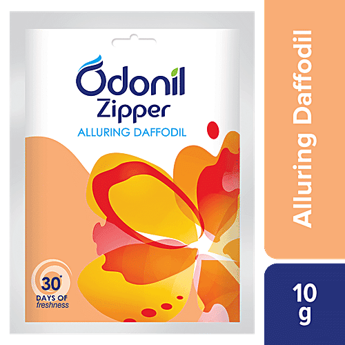 Odonil Zipper Air Freshener - Alluring Daffodil, 10 g