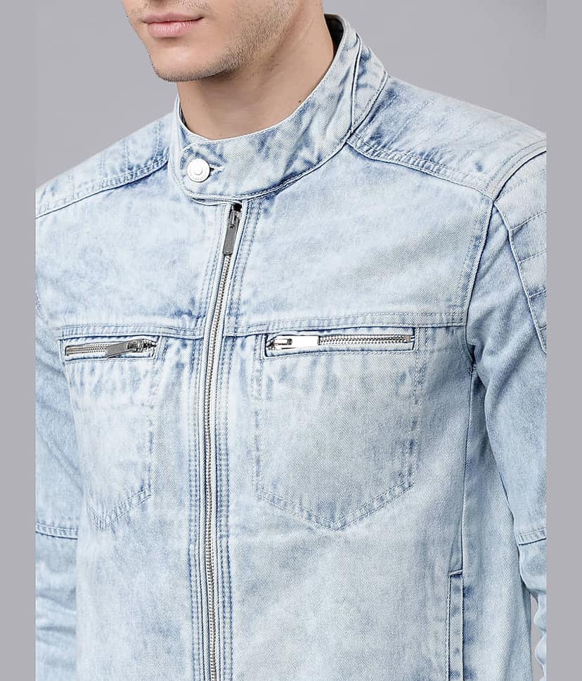 Highlander Cotton Men's Denim Jacket - Light Blue ( Pack of 1 ) view 4