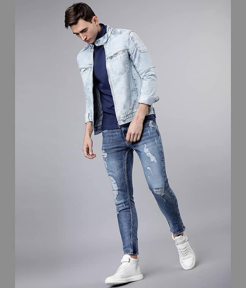 Highlander Cotton Men's Denim Jacket - Light Blue ( Pack of 1 ) view 5