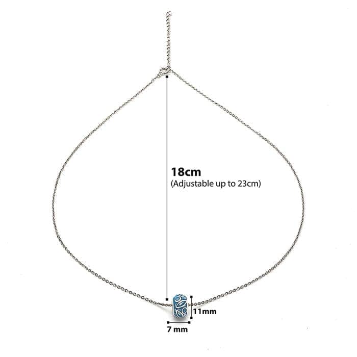 Silver Aztec Love Pendant with Chain view 4