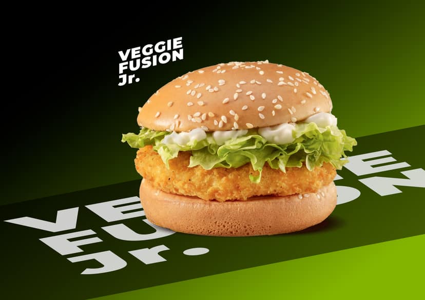 Veggie fusion burger jr