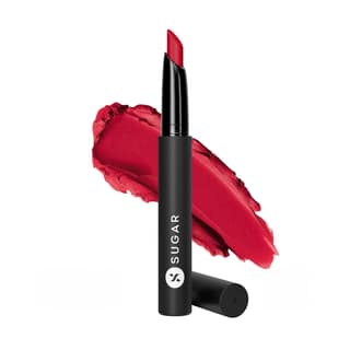 SUGAR Cosmetics Matte Attack Lipstick for Women | Transferproof & Smudgeproof | Lasts upto 12hrs | Enriched With Jojoba Oil | 2gm - 17 Grateful Red SUGAR Cosmetics Matte Attack Lipstick for Women | Transferproof & Smudgeproof | Lasts upto 12hrs | Enriche