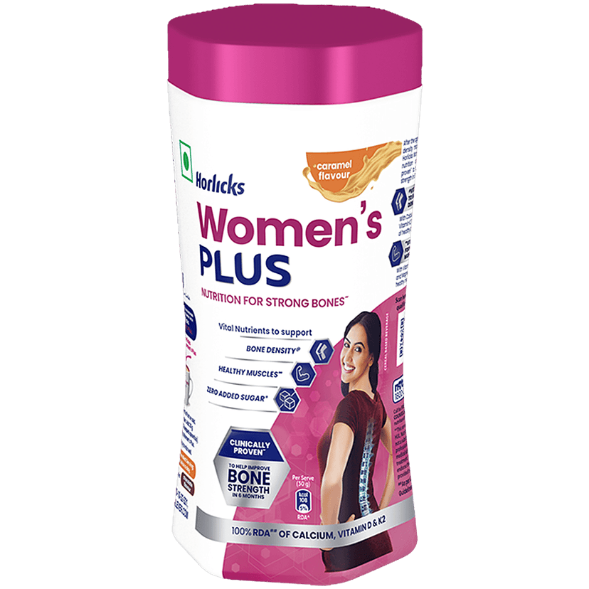 Horlicks Women's Plus - Caramel, 400 G Jar view 2