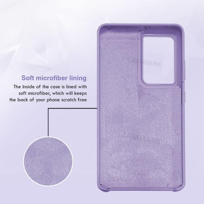 LIRAMARK Liquid Silicone Soft Back Cover Case for Samsung Galaxy S21 Ultra view 4