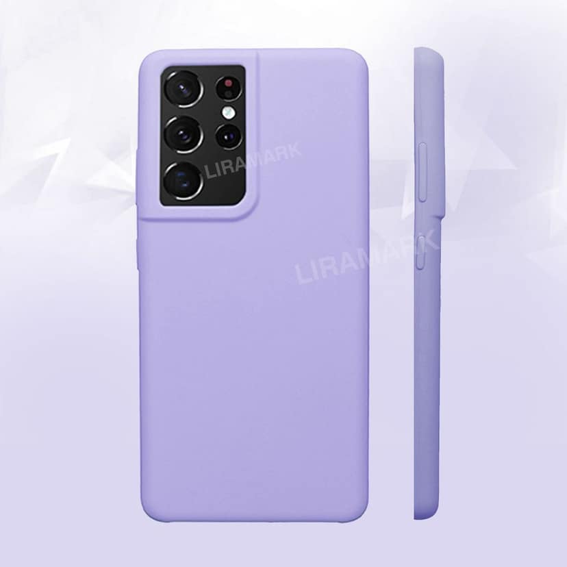 LIRAMARK Liquid Silicone Soft Back Cover Case for Samsung Galaxy S21 Ultra view 6