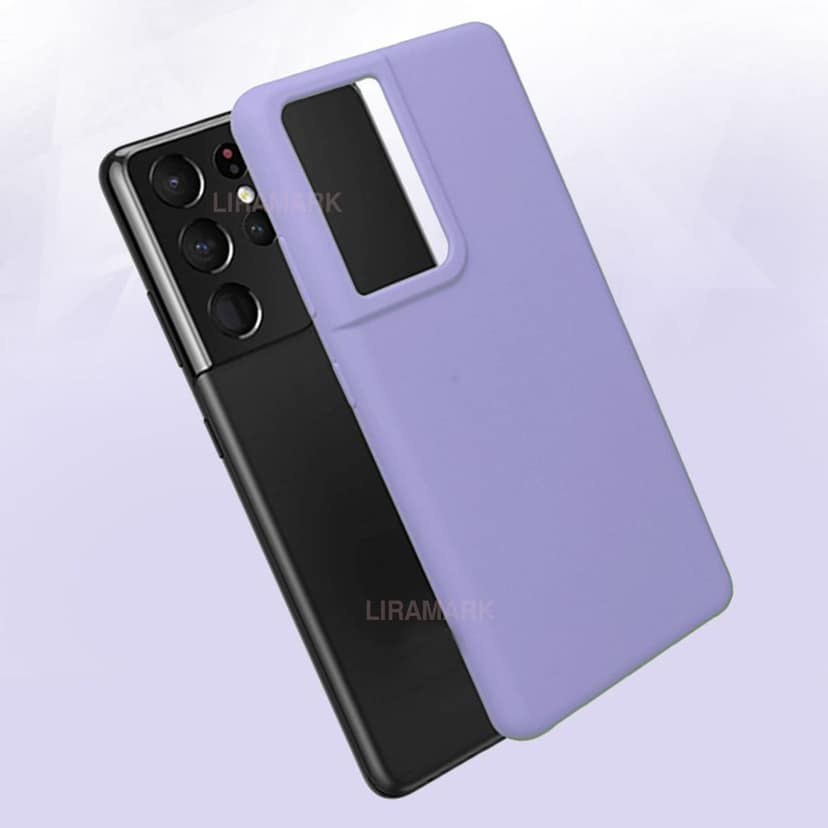 LIRAMARK Liquid Silicone Soft Back Cover Case for Samsung Galaxy S21 Ultra view 7