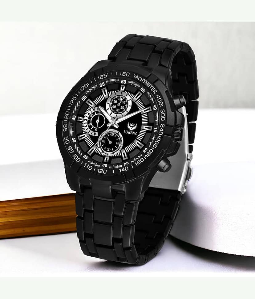 Lorenz Black Stainless Steel Analog Men's Watch