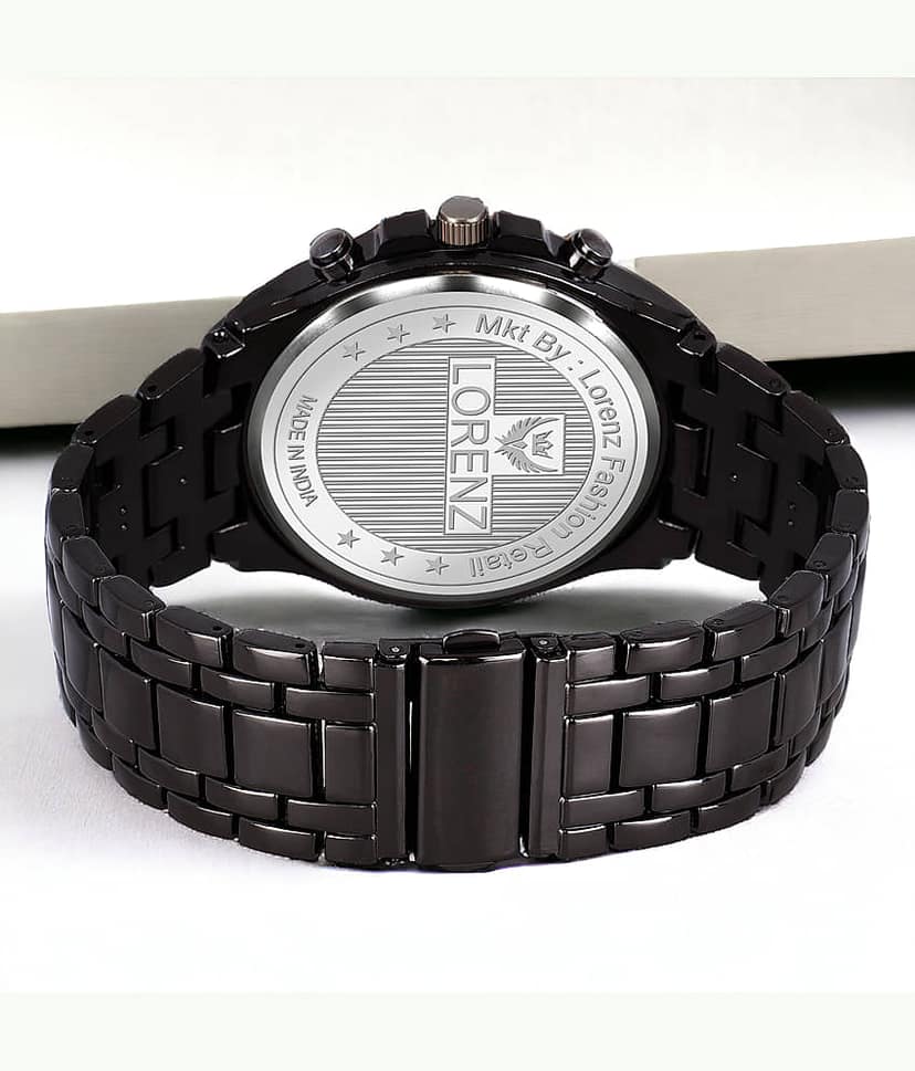 Lorenz Black Stainless Steel Analog Men's Watch view 2