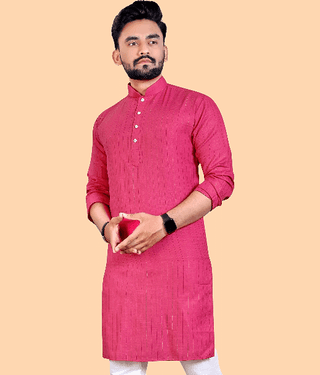 Balaji's - Grey Cotton Blend Men's Regular Kurta ( Pack of 1 )