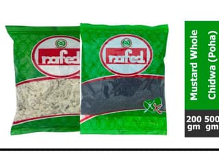 Poho Power Pack! - NAFED Chiwda 500 gms + NAFED Mustard Whole 200 gms