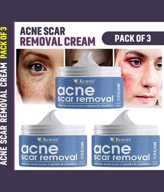 KURAIY Scar Removal Cream Gel Remove Acne Spots Treatment Pack of 3