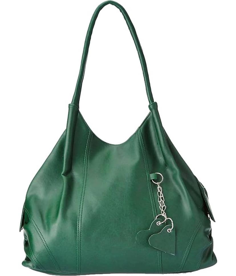Fostelo - Green Faux Leather Hobo Bag