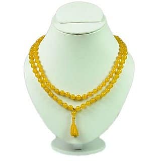 Ceylonmine - Yellow Sapphire Stone Mala for Women & Men