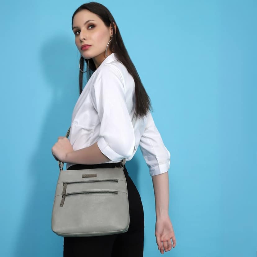 VISMIINTREND Sling Bag for Women | Crossbody Messenger Bag | Pu Leather Stylish Shoulder Bag | Water Resistant Adjustable Strap