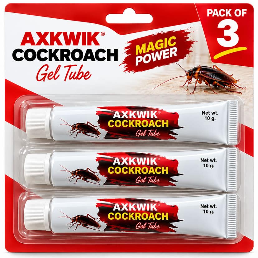 Ultimate Cockroach Killer Gel | Powerful Cockroach Eliminator Gel for Home Office Kitchen Pack of 3