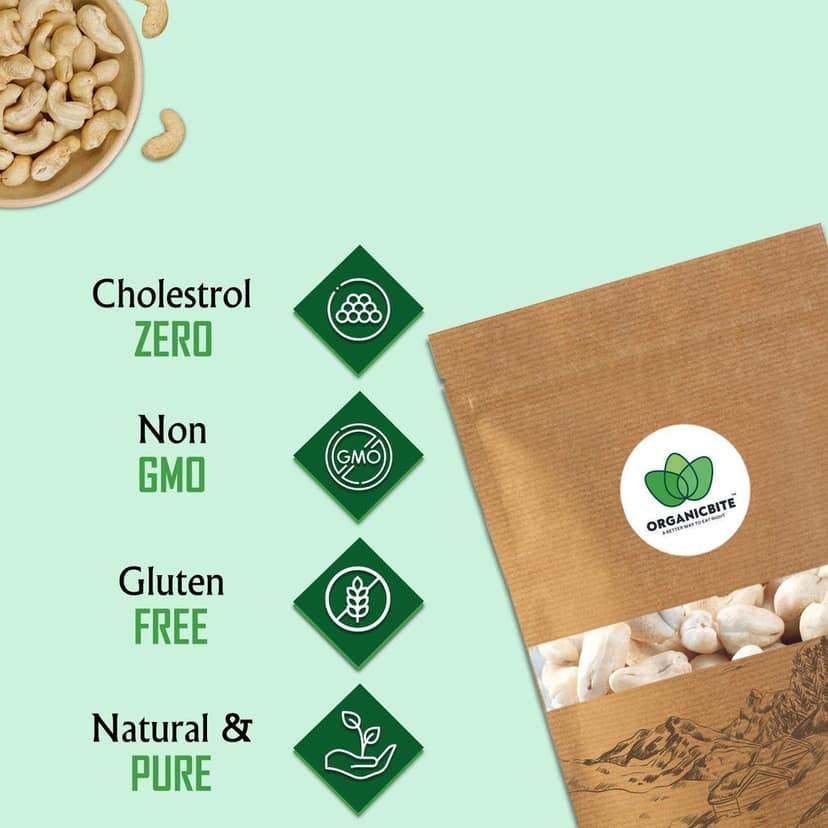 Cashews - 100% Natural Cashews Handpicked by farmers view 3