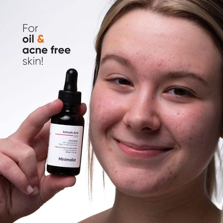 Minimalist 2% Salicylic Acid Face Serum For Blackheads & Whiteheads (30ml) view 6