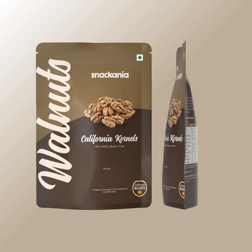 Snackania California walnut kernel | Broken Akhrot | Delectable and Crunchy I Rich in Dietary Fibre, Protein & Magnesium 350Gram view 2