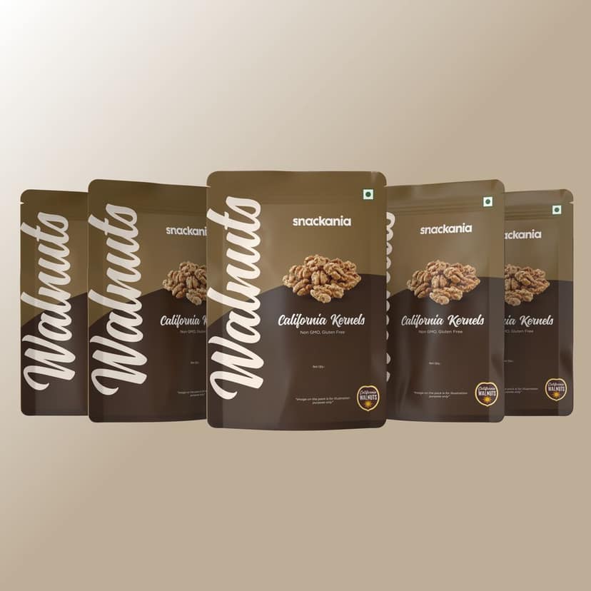 Snackania California walnut kernel | Broken Akhrot | Delectable and Crunchy I Rich in Dietary Fibre, Protein & Magnesium 350Gram view 4