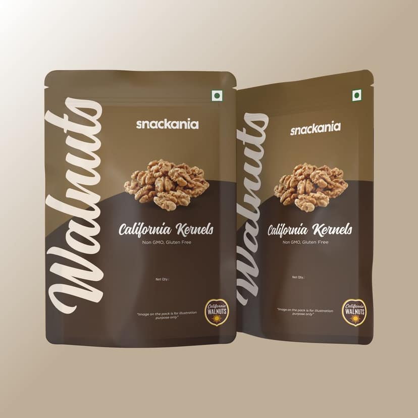 Snackania California walnut kernel | Broken Akhrot | Delectable and Crunchy I Rich in Dietary Fibre, Protein & Magnesium 350Gram view 5