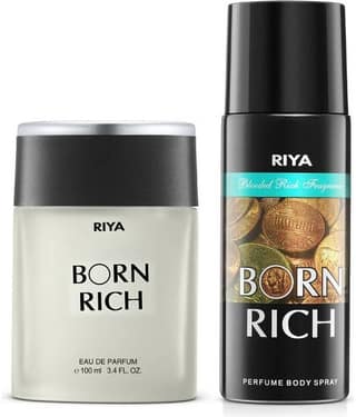 Riya Born Rich Perfume(100ml) & Deo(150ml) Perfume Body Spray for Unisex ( Pack of 2 )