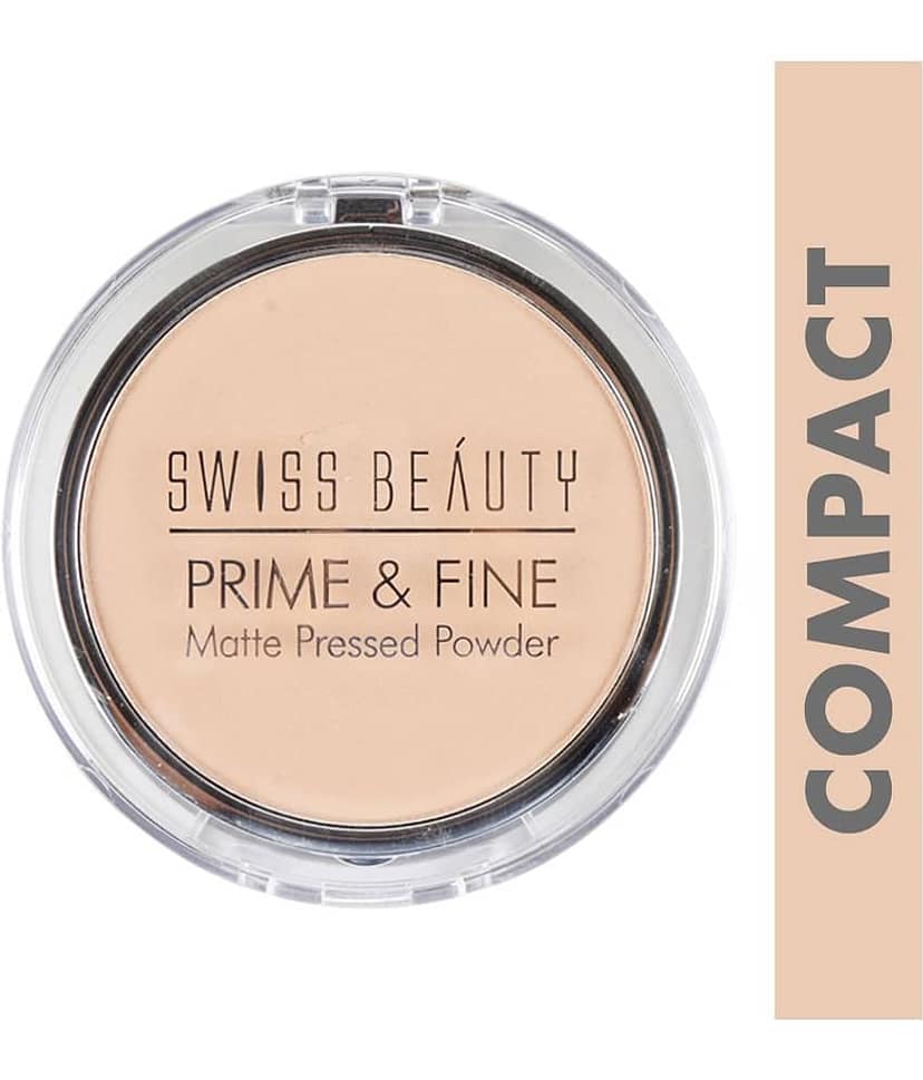 Swiss Beauty Prime & Fine Matte Pressed Powder Dark 10 g