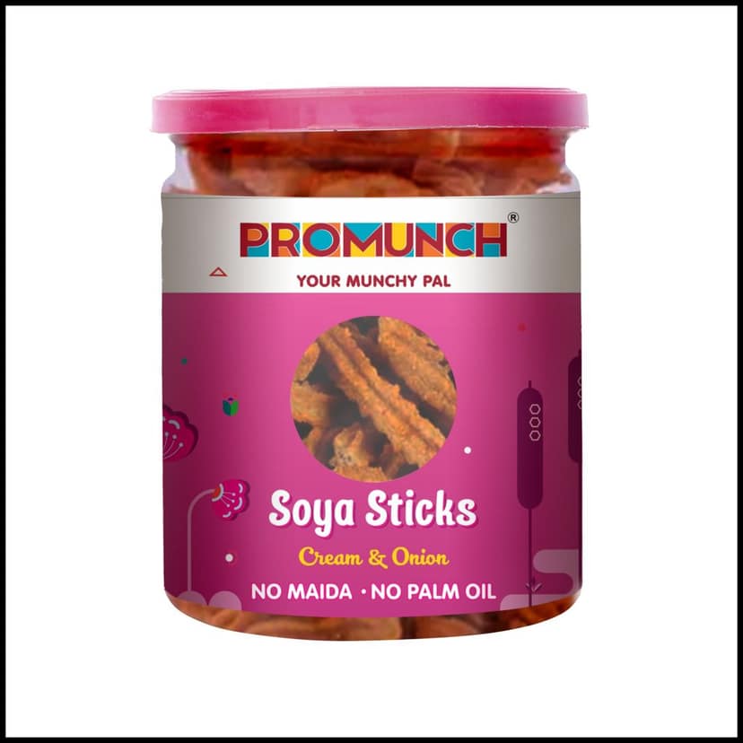 PROMUNCH Soya Sticks - Cream & Onion (80g Each) view 8