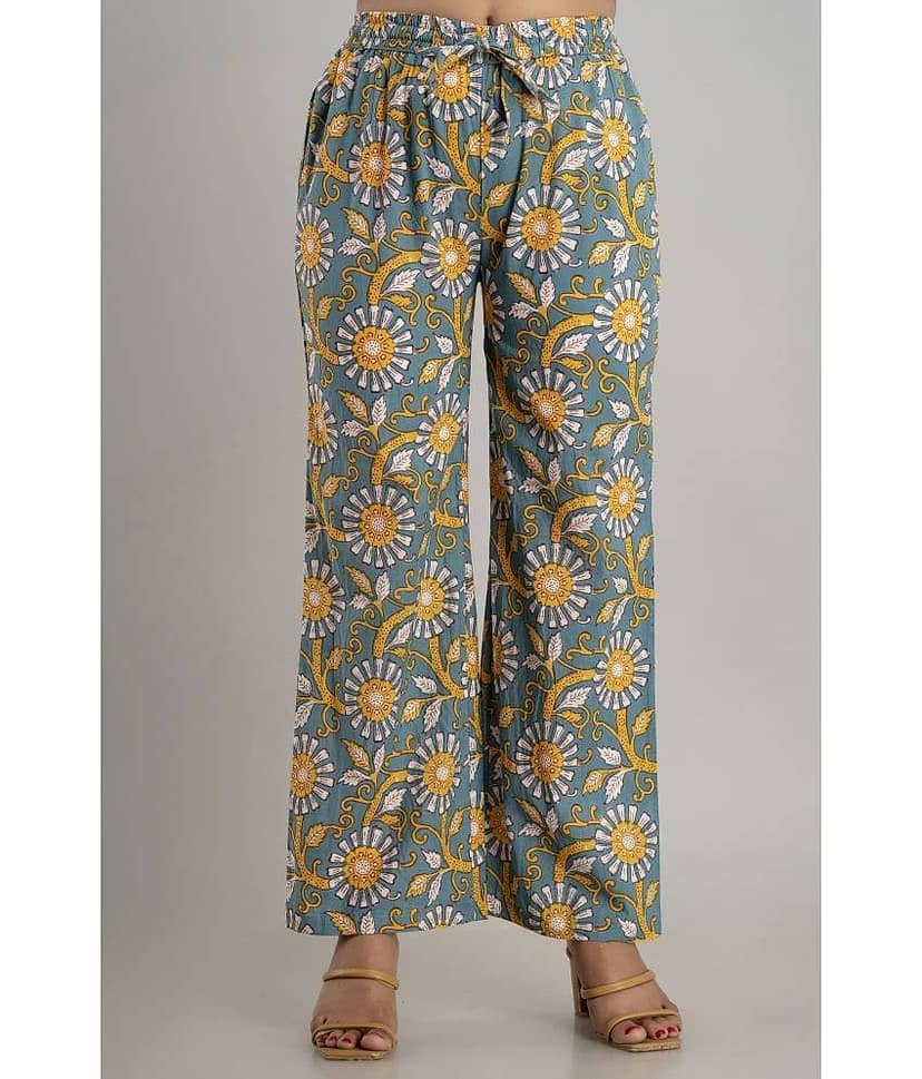 MAUKA - Multicolor Rayon Women's Palazzo ( Pack of 1 )