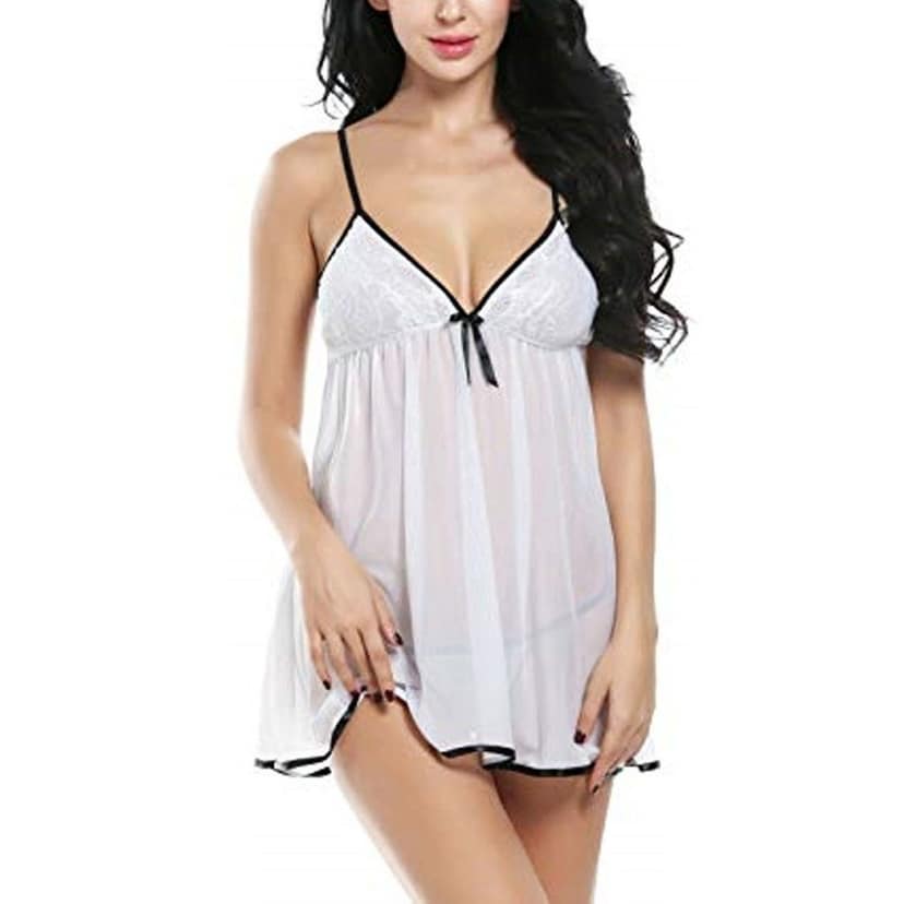 Net Lace Babydoll lingerie Night dress view 4