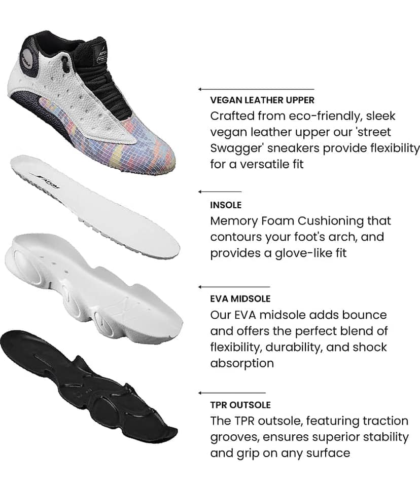 ATOM Street Swagger Multicolor Men's Sneakers view 9