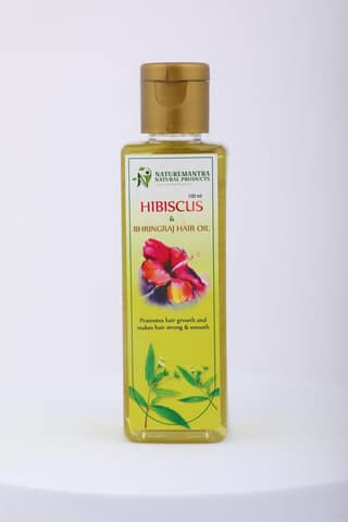 NATUREMANTRA NATURAL PRODUCTS Hibiscus & Bhringraj Hair oil 100 ML | Hair Growth & Hair Fall Control Oil | For Men & Women | Natural Ingredients | No Paraben Sulphates & Mineral Oil