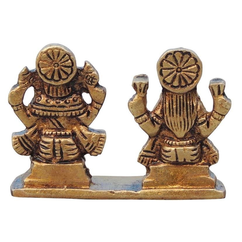 Brass Showpiece Laxmi Ganesh One Same Base God Idol Statue (BSMAS645 A) view 3