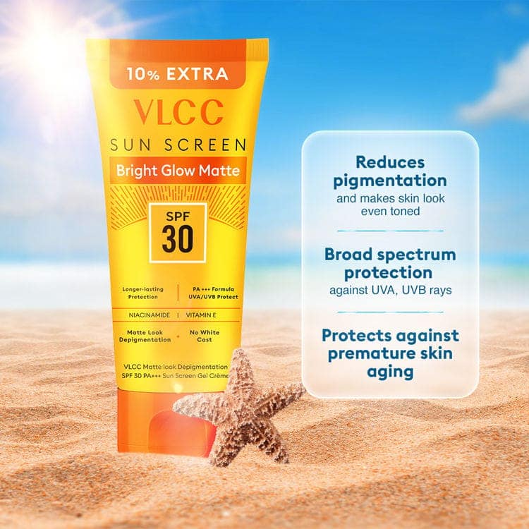 VLCC Matte Look Depigmentation Sunscreen SPF 30 PA+++ Gel creme, Non Greasy, Reduce Pigmentation (110g) view 3
