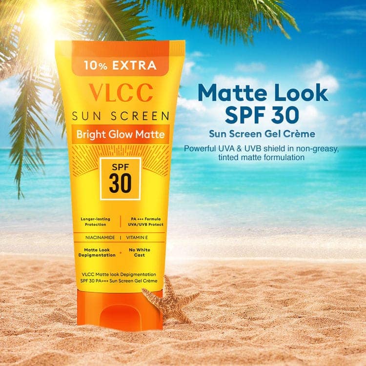 VLCC Matte Look Depigmentation Sunscreen SPF 30 PA+++ Gel creme, Non Greasy, Reduce Pigmentation (110g) view 4