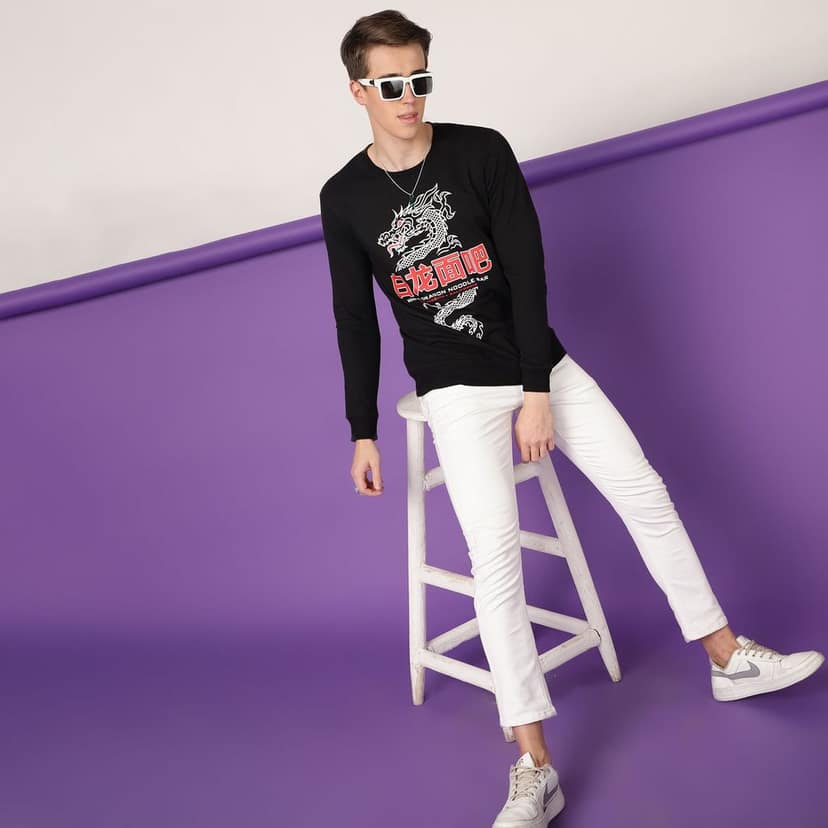 FTX Men Round Neck Printed Full sleeves Tshirt view 5