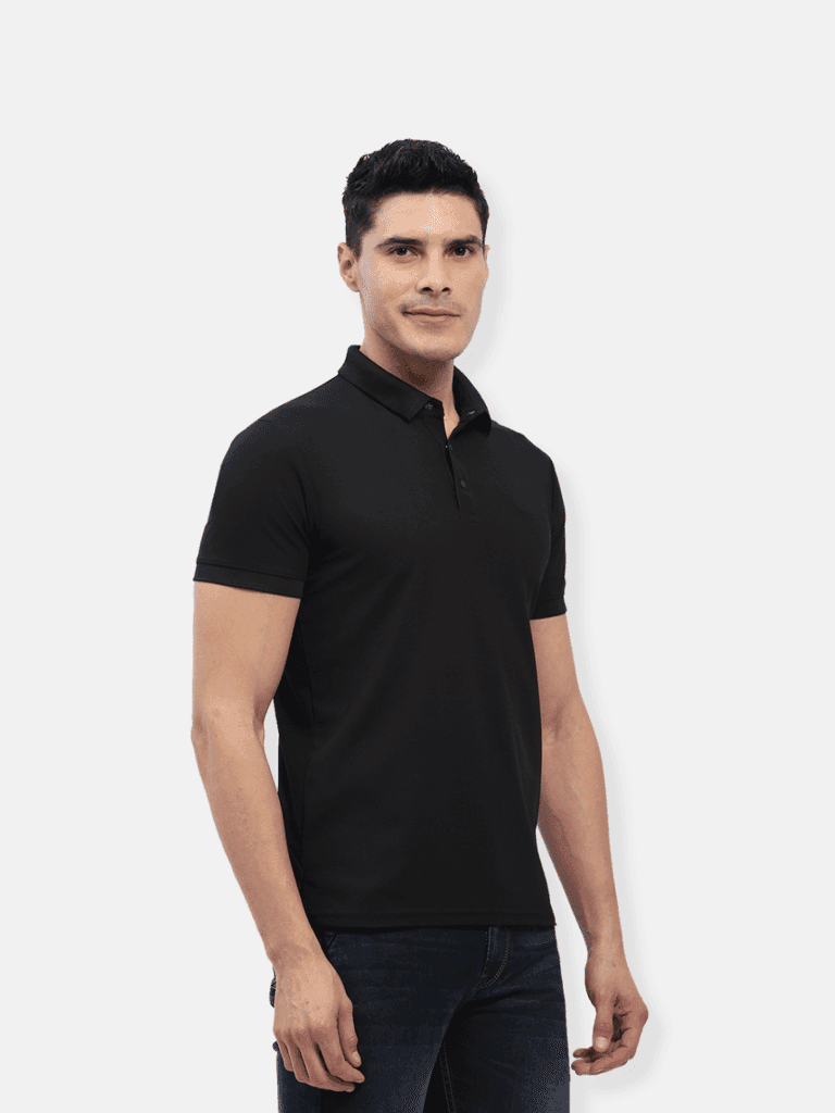 Hummel Jaye Men Black B2B Poly Polo view 2