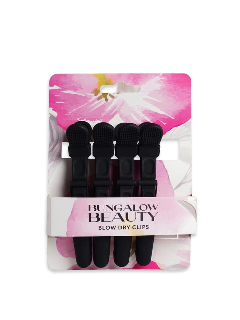 BUNGALOW BEAUTY Professional Hair Sectioning Crocodile Hairdressing Clips For Women (Pack Of 4), Black view 3
