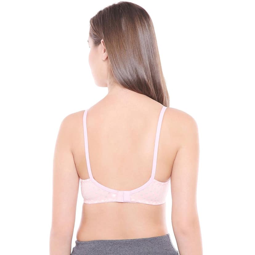 Bodycare Women Poly Cotton Full Coverage Non Padded Regular Bra 1506PI-PINK view 3