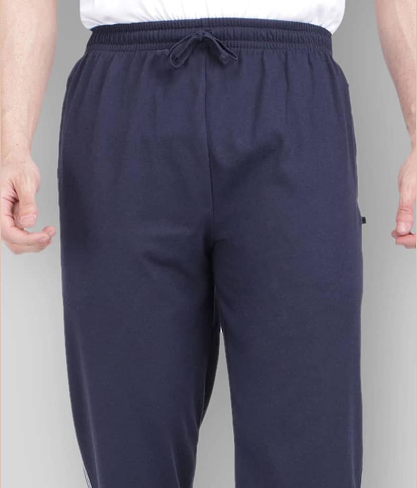 Neo Garments - Navy Blue 100% Cotton Men's Trackpants ( Pack of 1 ) view 2