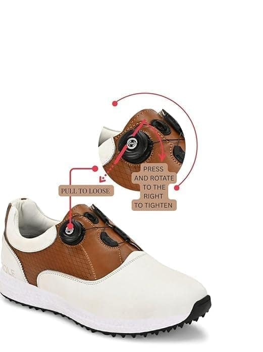 HITCARO Men Proffessional Leather Golf Shoes | Lace-Up | Phylon Sole |Waterproof | Comfortable | Breathable | Sports Shoes view 5