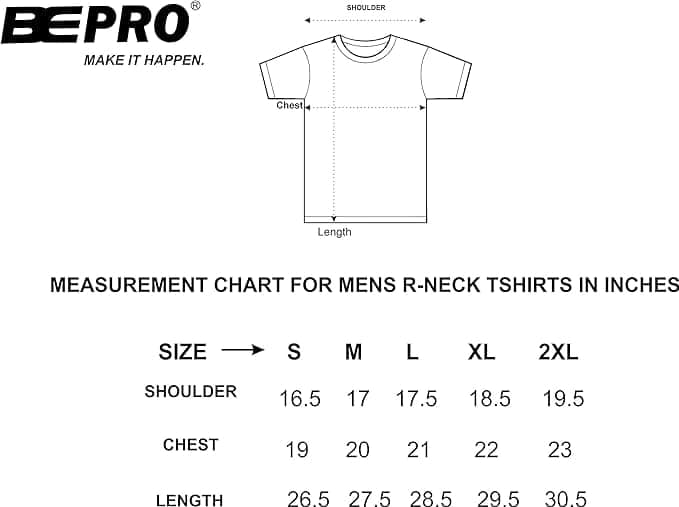 Bepro Men's Round Neck Printed Half Sleeve T-Shirt view 6