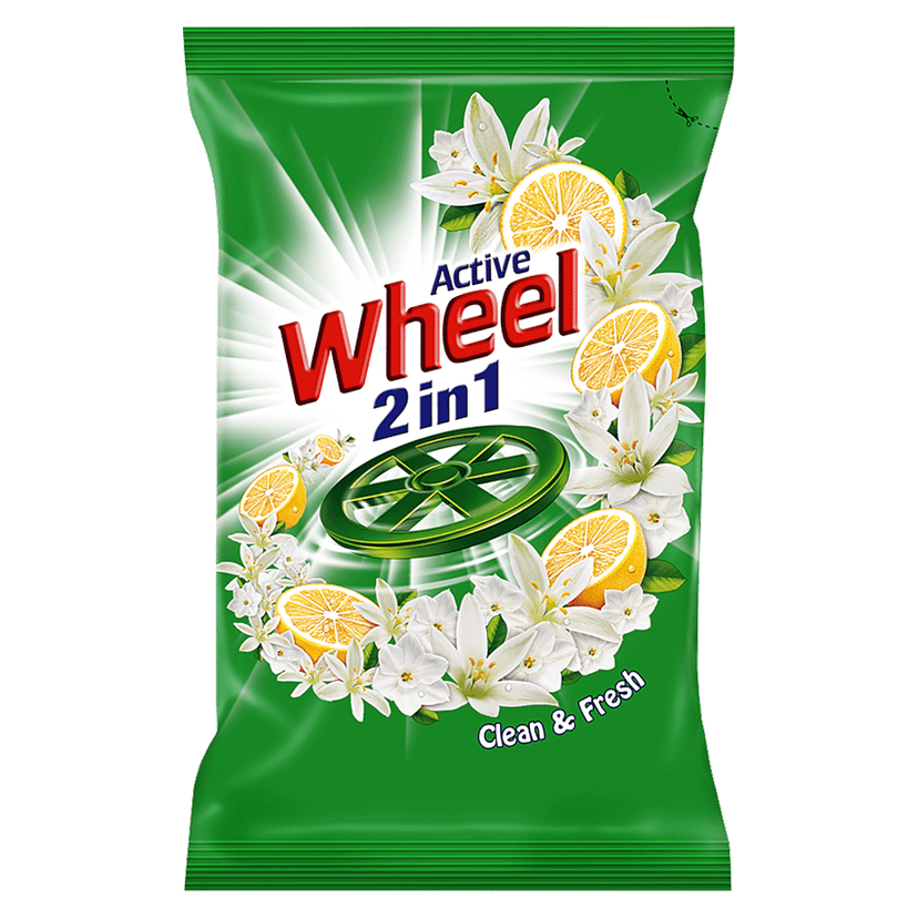 Wheel Green Lemon & Jasmine Detergent Powder, 1 Kg view 2