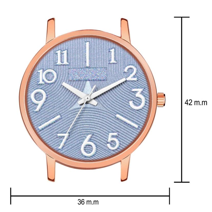 Loretta MT-350 Blue Leather Belt Slim Dial Women & Girls Watch view 4