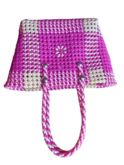 Handmade Small pink Wire Handbag view 3